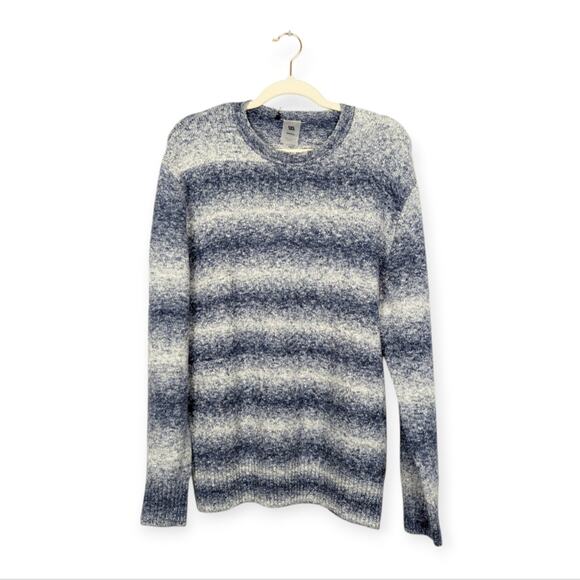 NWT VRST Men’s Navy Blue & White Relaxed Fit Striped Sweater Size S - Picture 1 of 8